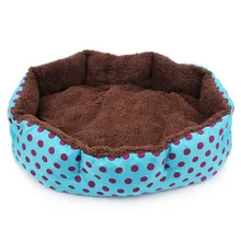 Dog Bed for Small Pet Bed Cute Doghouse Dot Printed Pet Mat Cat Bed Pet Cathouse Dog Bed Pet Supplies for Small Dogs&cat pets