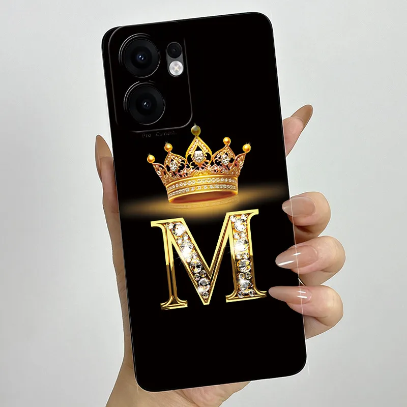 Crown Letter Painted Soft Silicone Phone Case - Enhanced Back Cover with Bumper Protection