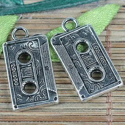 

10pcs 22.7*11.7mm tibetan silver color tape design charms EF0305