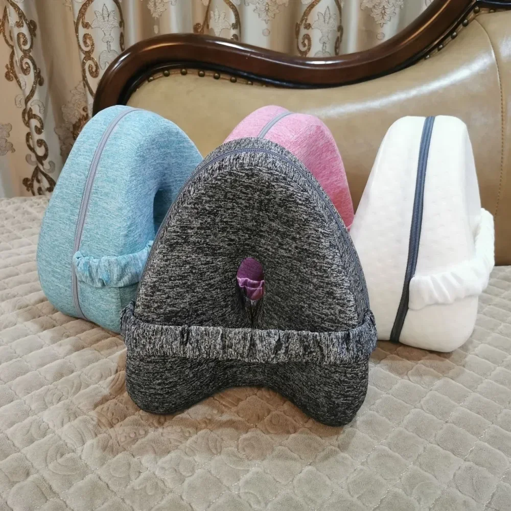 Leg Pillow Ergonomic Side Sleeping Pillows Memory Foam Knee Pillow Strap Side Sleeper Leg Support Cushion Remo 1pc leg pillow