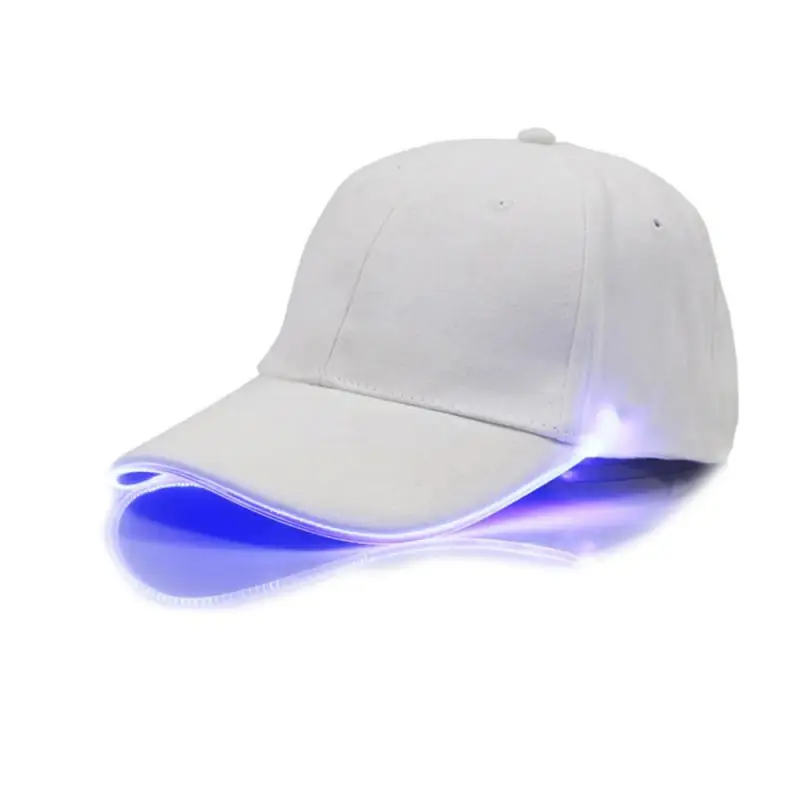 White Blue Cap