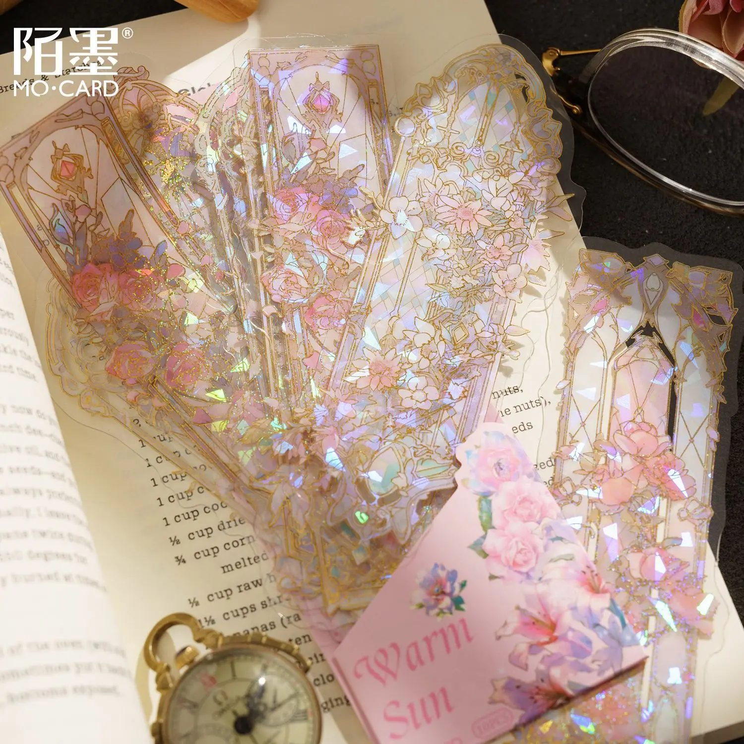 Scrapbooking Paper 10 pcs laser non-tack PET Material paper Decorative Diary Album Scrapbooking Junk Journal Supplies