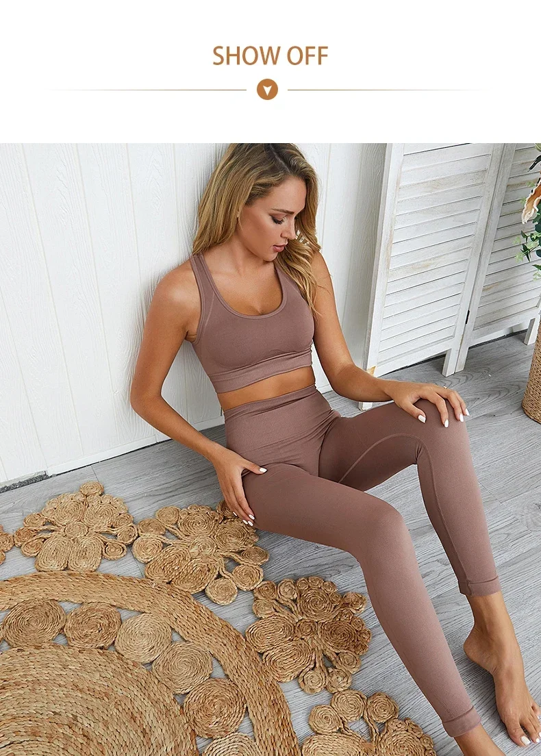 Seamless Hyperflex Workout Set Sport Leggings and Top Yoga Outfits for Women Sportswear Athletic Clothes Gym 2 piece Set XL Size yoga set,sports set,gym workout set,sportswear set,fitness set,sports bra set,yoga pants set