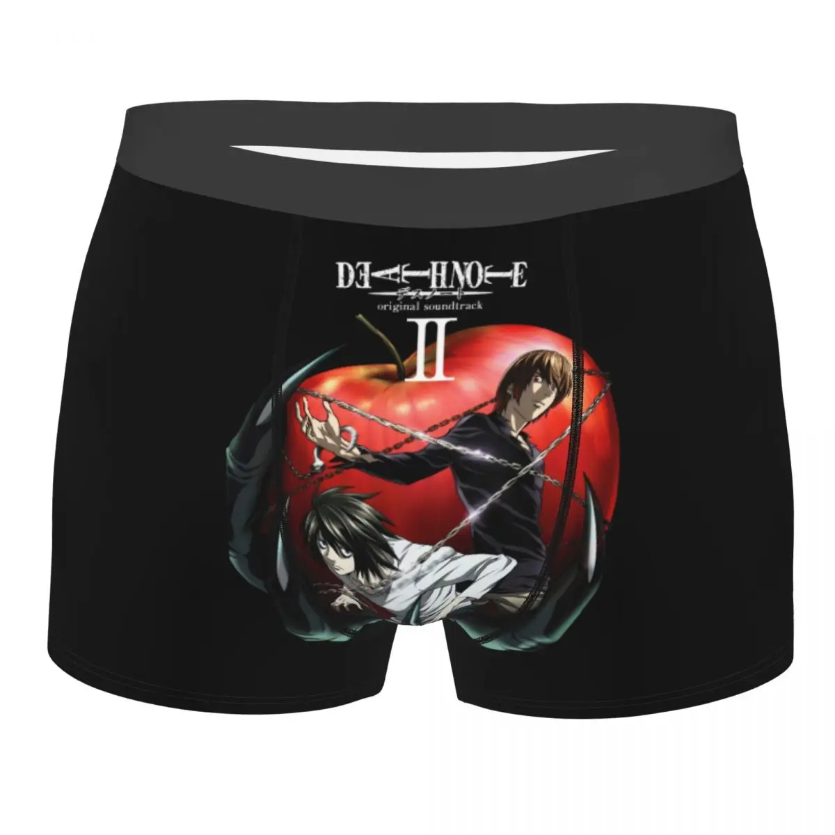 

Funny Boxer Death Note Yaoi Shorts Panties Briefs Men Underwear Anime Lawliet Light Yagami Soft Underpants for Homme Plus Size