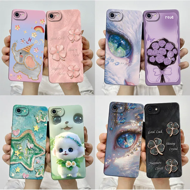 Aesthetic Soft Slim Silicone Phone Case with Full Bumper Protection