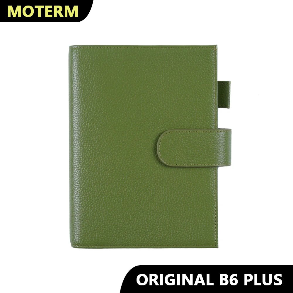 

Moterm Original Series B6 Plus Cover for B6 Stalogy Notebook Genuine Pebbled Grain Cowhide Planner Organizer Agenda Journal