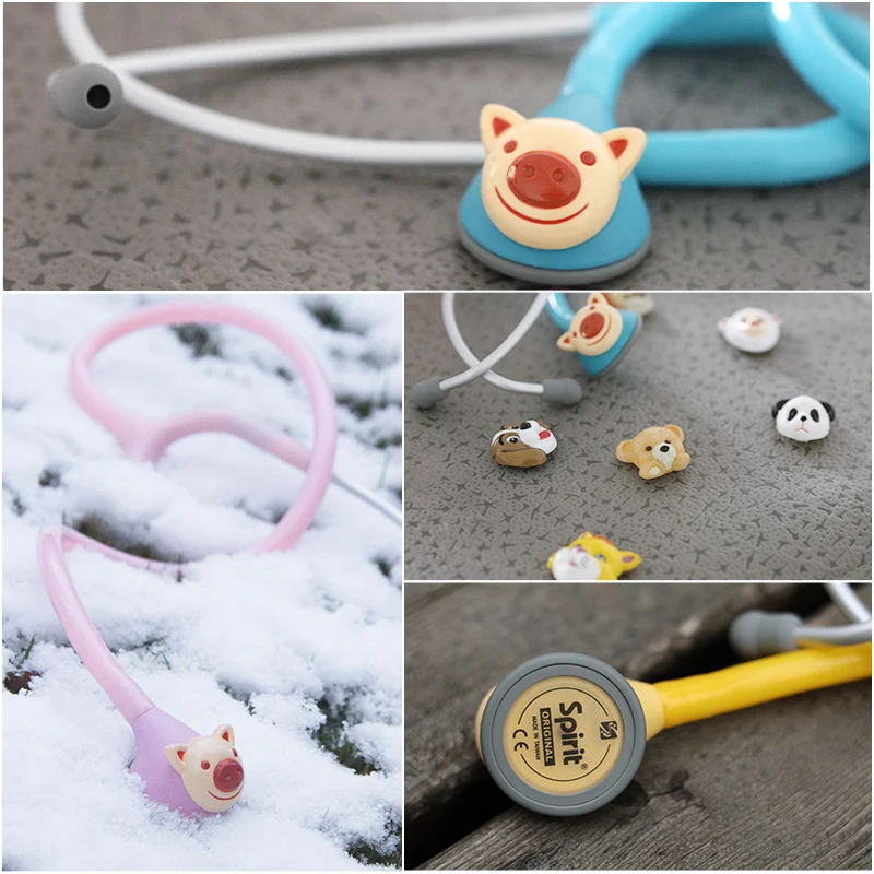 Spirit Medical Stethoscope 606 Animated Cute Pediatric Changeable Single Head Fetal Child Children Stethoscope Health Care