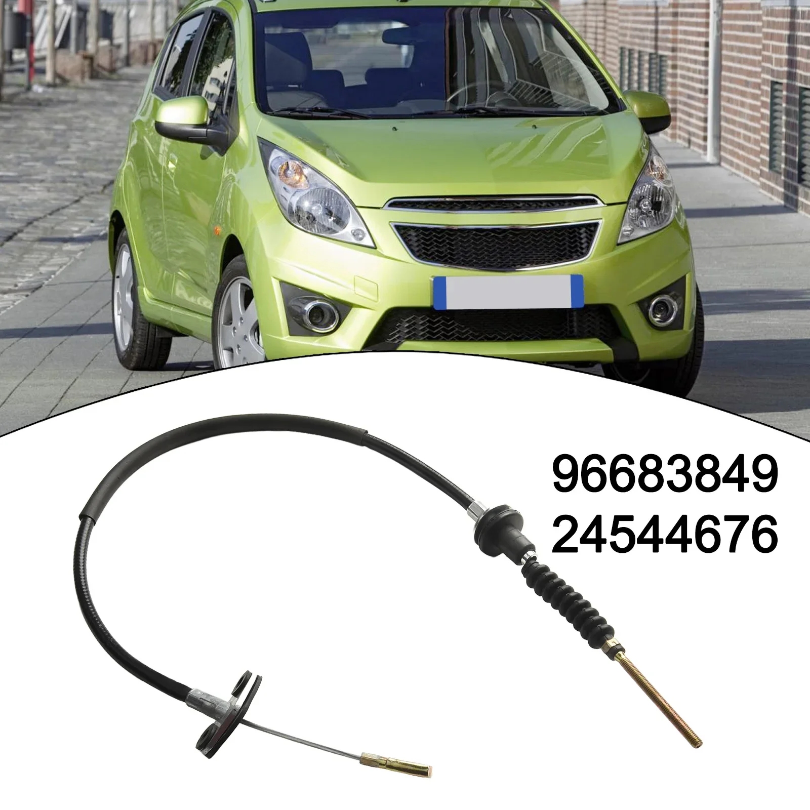 1pc Front Clutch Cable For Chevrolet For Spark M300 1.0/1.2 2009-2015 96683849 Black Anti-Corrosion Car Electronics Auto Part