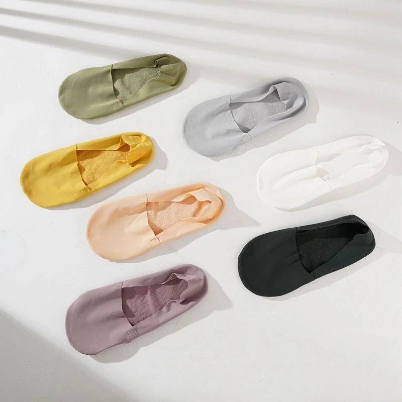 3 Pairs/Lot Men's Socks Invisible Low High Quality Matching Casual Socks Bulk Breathable Silicone Non-Slip Comfortable Ice Sock