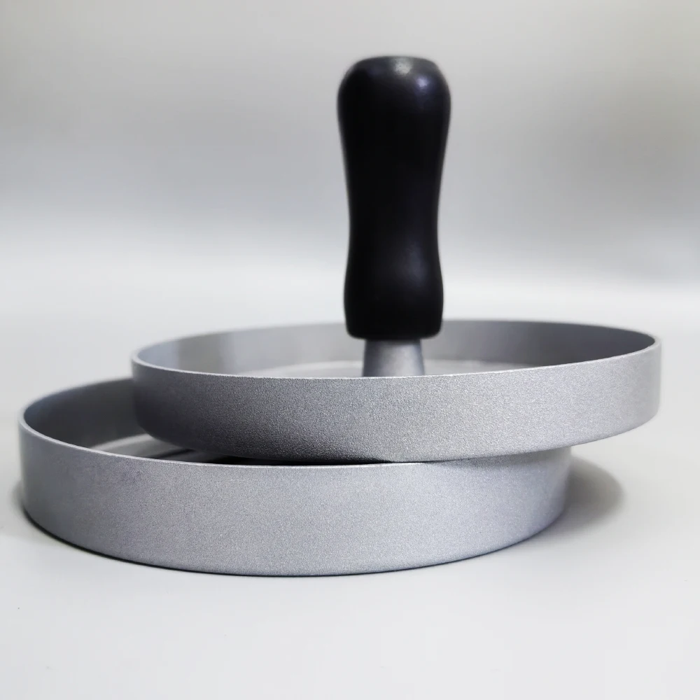 Deluxe Non-Stick Aluminum Burger Press with Patty Papers
