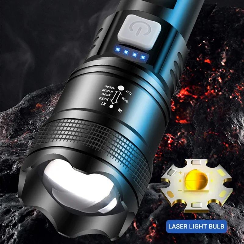 Description Picture 3 of itemXIWANGFIRE TY-908M Powerful LED Flashlight Built-in 1200mAh Battery Long-range Tactical Flashlight Outdoor Emergency  Lantern