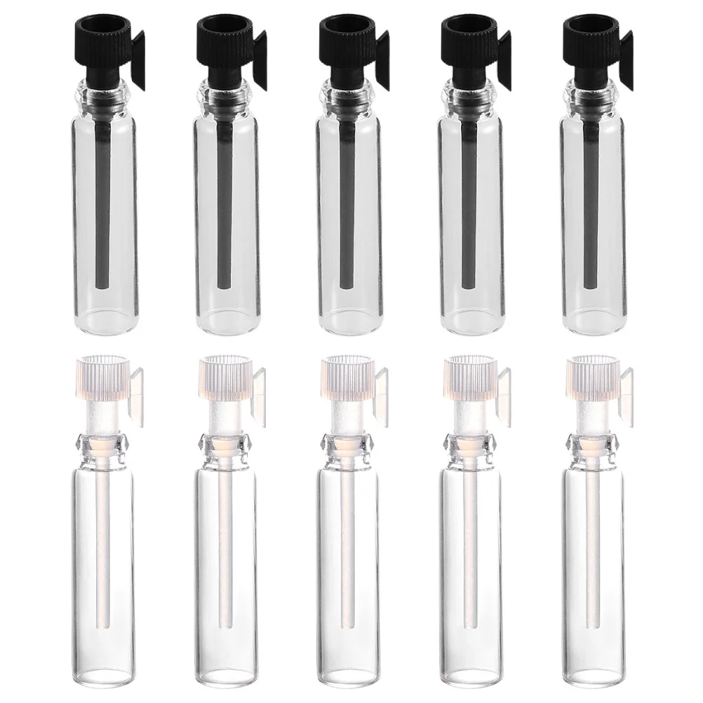 

100 Pcs Perfume Test Tube Bottle Glass Refillable Container Sample Vial Liquid Storage Travel