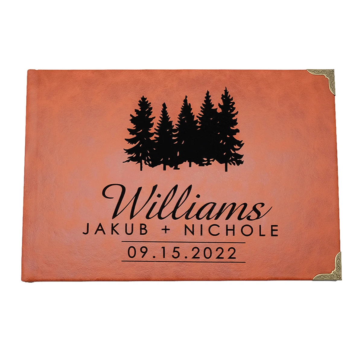 

Personalized Wedding Guest Book Leather Notebook Wedding Album Leather Journal Guestbook Wedding Favors Bridal Shower Gift