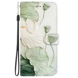 Patterned Leather Wallet Flip Case - Premium Phone Protection and Stylish Design - Google Pixel 5 (HY)