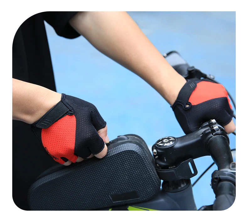 Cxwxc ultra dicke Gel Palm Pad Fahrrad handschuhe MTB Rennrad Halb finger Fäustlinge Wandern Angeln Klettern Sport stoß feste Handschuhe – Detail 19