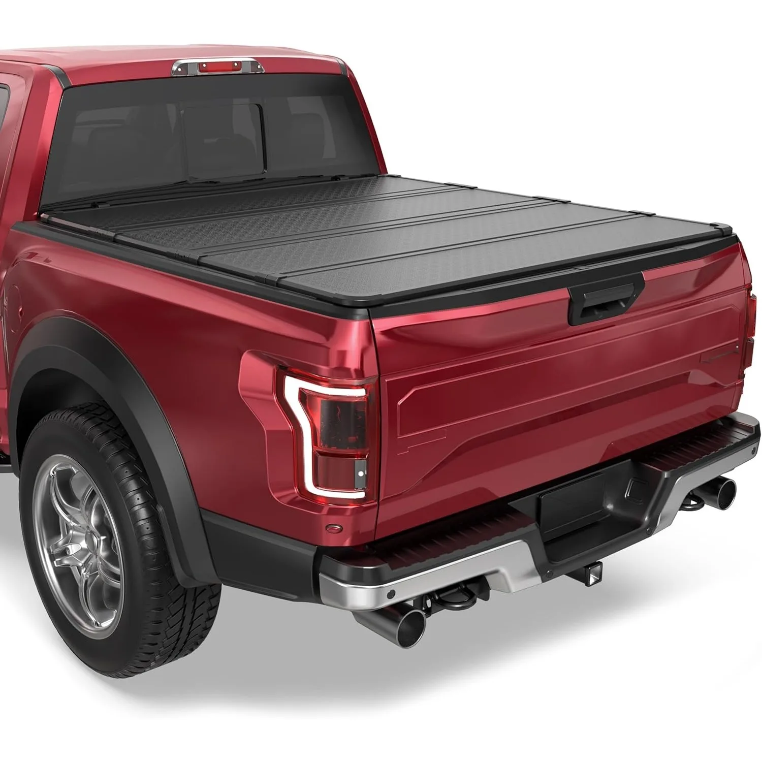 5.5FT Quad Fold Aluminum Tonneau 1
