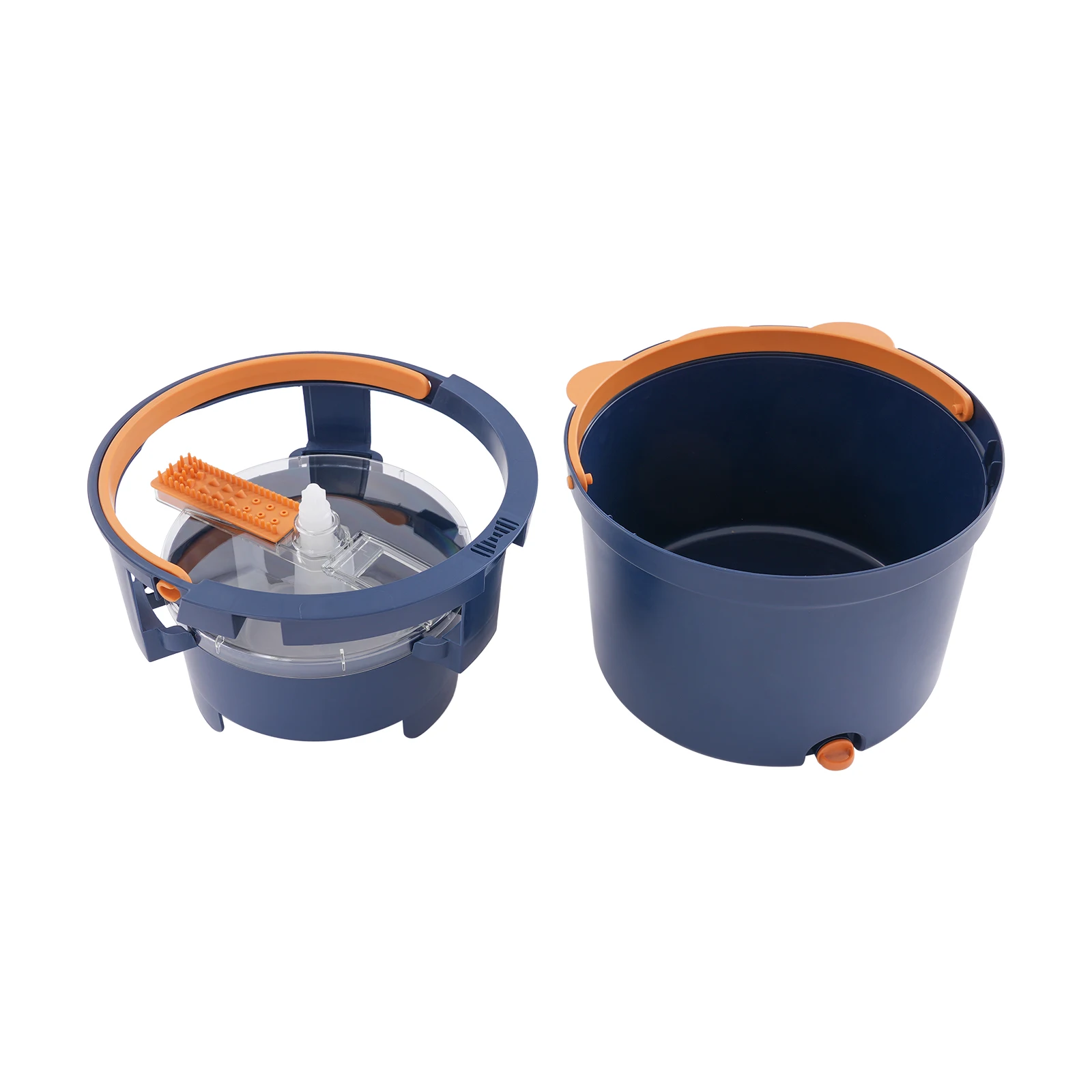 360 ° Spin Mop und Eimer, Spin Mop und Eimer-Set, Spinning Mop Bucket Kit mit selbsttrennendem Schmutz- und Saubwassersystem – Detail 12
