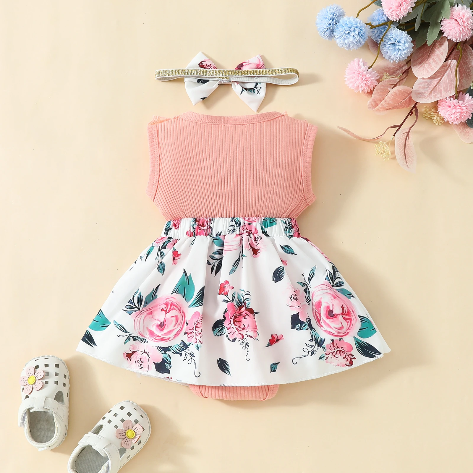 Baby Bodysuit Infant Casual Floral Pattern
