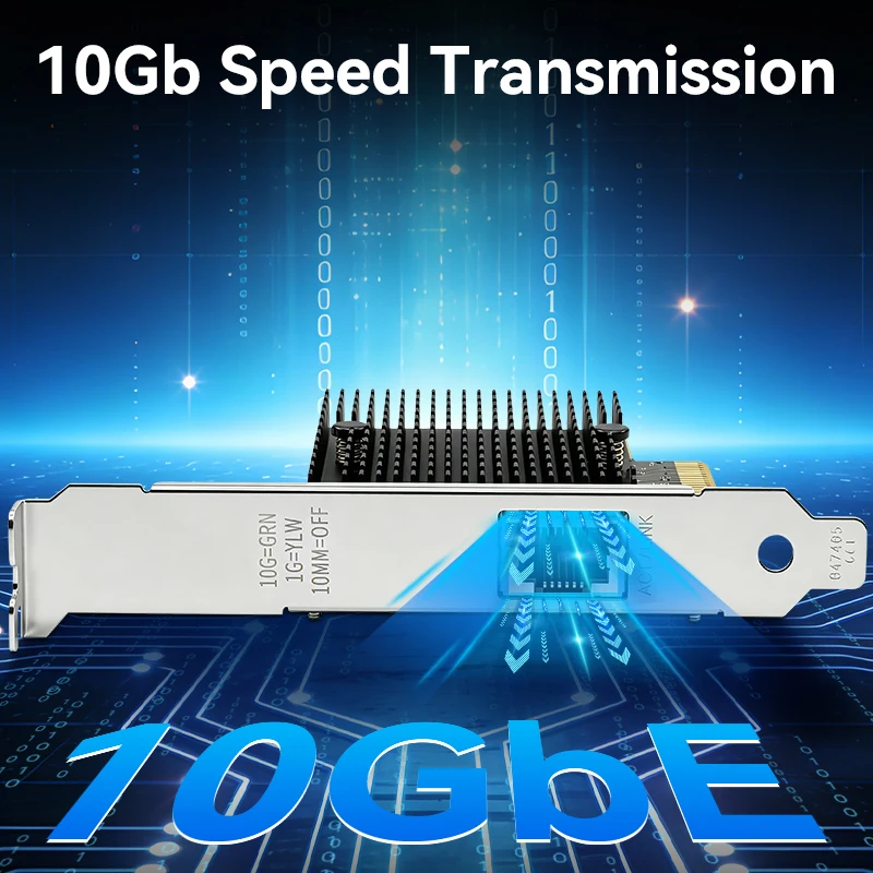 10G PCIE-RJ45 네트워크 카드 Marvell AQC107 PCIE X4 네트워크 어댑터 이더넷 10000Mbps PCI Express LAN 어댑터