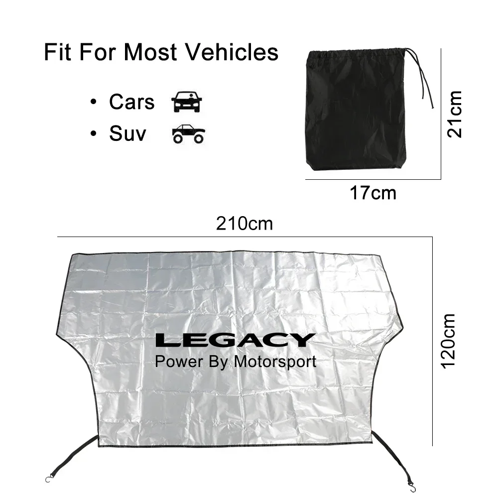 For Subaru Forester XV Outback Legacy WRX BRZ Ascent Car Windshield Sunshade Front Window Winter Snow Cover Auto Accessories