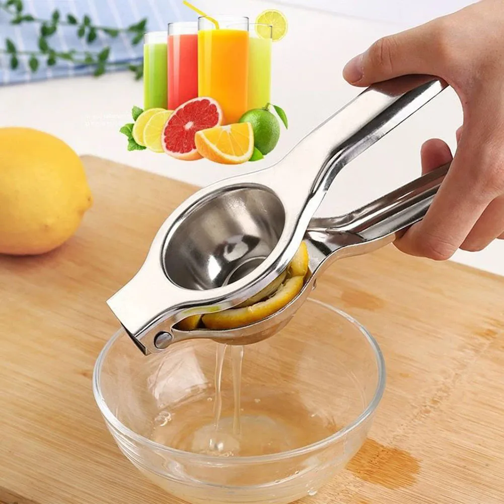 

Stainless Steel Lemon Orange Squeezer Hand Manual Juicer Kitchen Lime Lemon Fruits Juicer Lemon Press Citrus Squeezer Gadgets