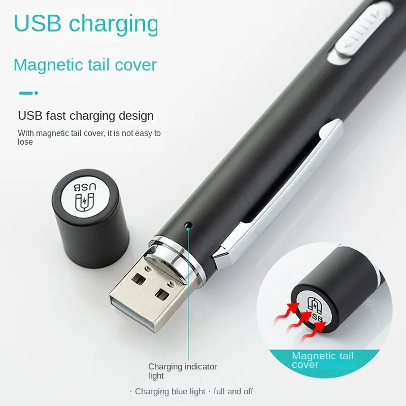 Led light, portable flashlight Medical Flashlight Lanterna With Pupil Gauge LED Pen Light Torch Lamp Outdoor Camping Work Light For Doctor Nurse Diagnostic