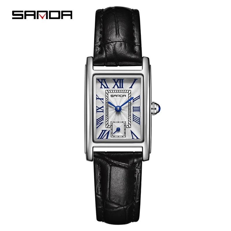 

Sanda Luxury Elegant Design Rectangle Dial Quartz Movement Business Gift Women Analog Waterproof Wrist Watches Relojes señora