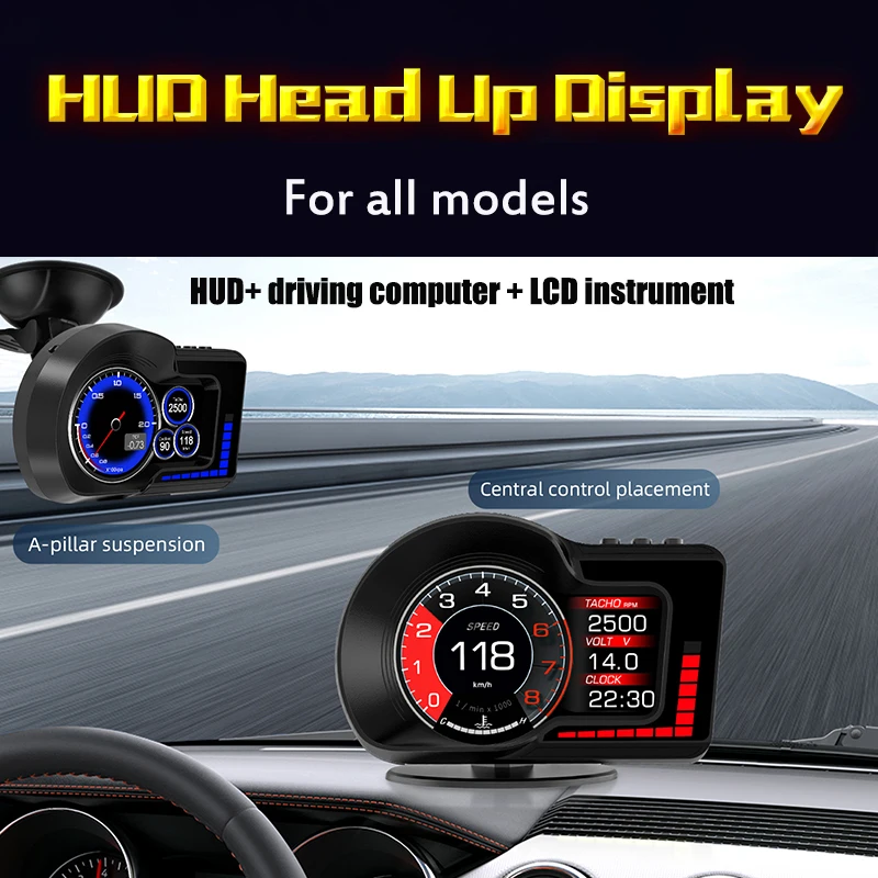 GPS Tacho Auto Hud Head-up Display Universal Auto Hud Head Up Display  Digital GPS Tacho