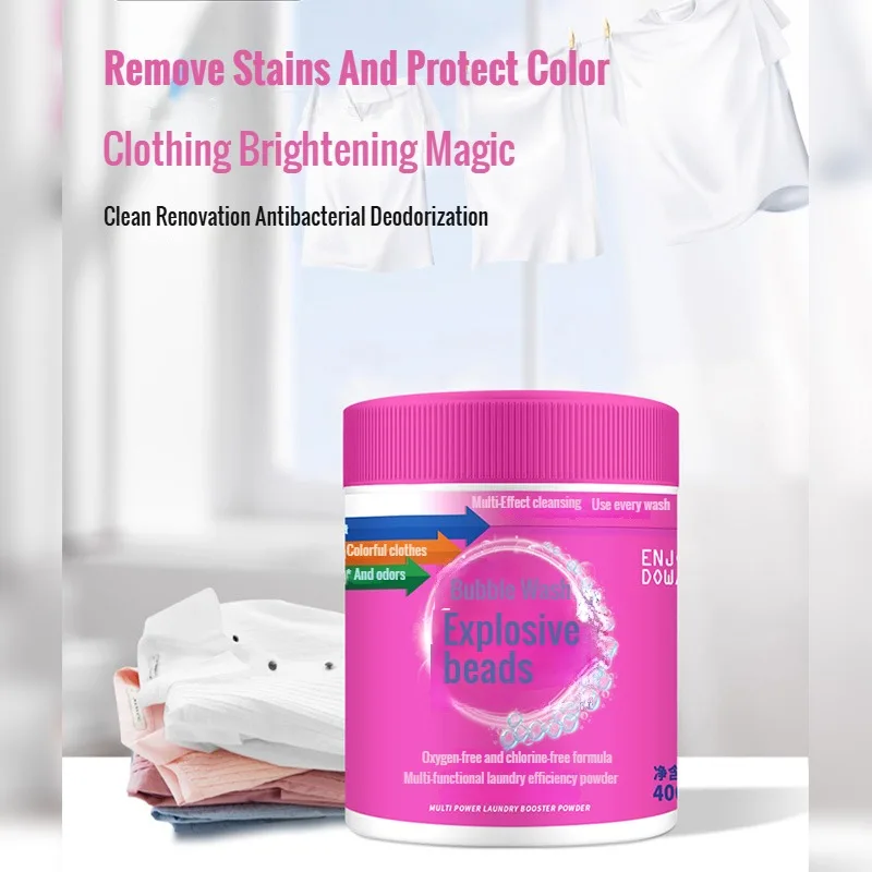 Multi-Function Laundry Booster Powder-Enhanced Cleaning & Whitening, Fresh Scent, Stain Removal-Suitable for Clothes, Shoes,