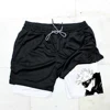 Men Running Shorts Summer Sportswear Short Pant 2 In 1 Training Workout Male Gym Fitness Sport Shorts 5