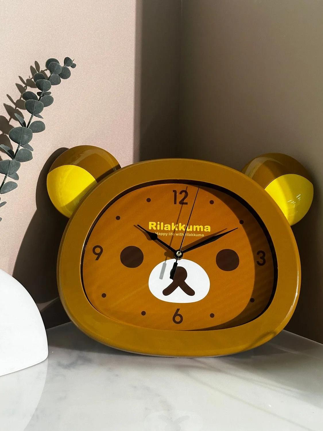 Cartoon Rilakkumas Bear Wall Clock Cute Korilakkuma Mute Seconds