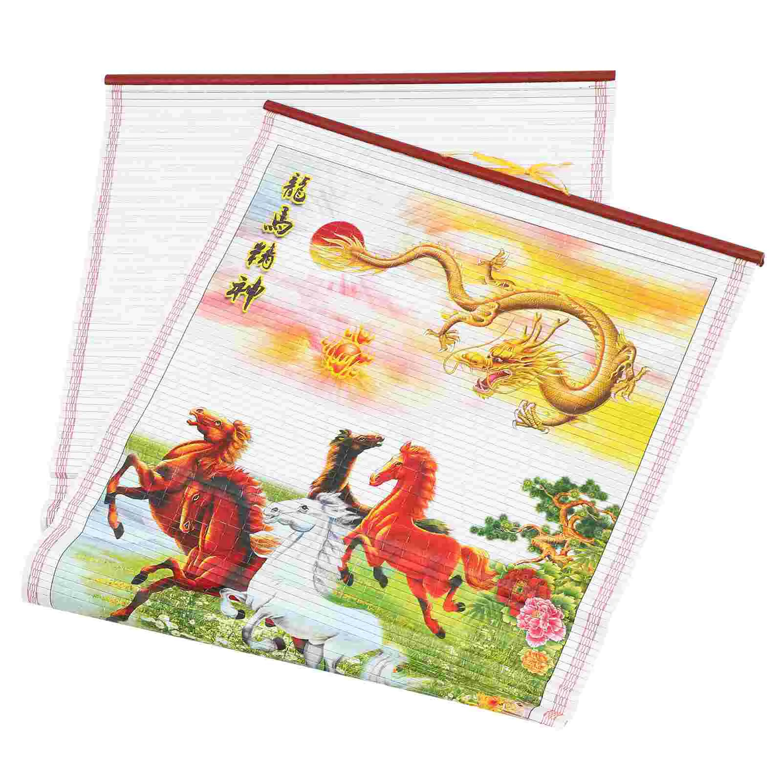 

2024 Chinese Wall Scroll Calendar Year The Dragon Chinese Calendar Wall Scroll Zodiac Animals Monthly Feng Shui Calendar Hanging