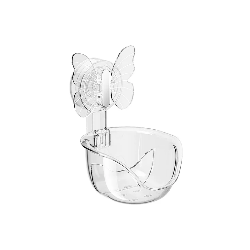 Bathroom Storage Rack Punch-free Storage Box Bathroom Suction Cup Wall-mounted Washbasin Makeup Storage Rack 5