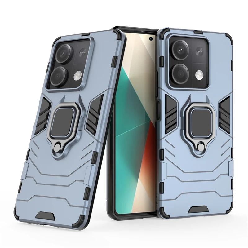 For 5G Case Cover Xiaomi Capas Shockproof Bumper Ring Magnetic Holder Fundas Redmi Note 13 Pro Plus_voghion.com