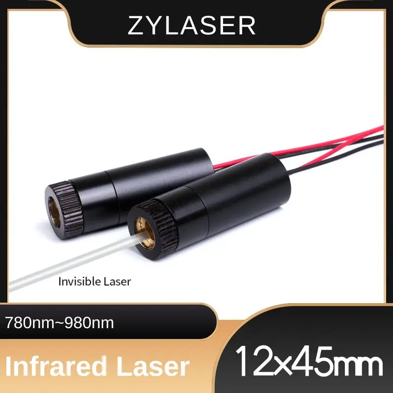 

12x45mm Focusable 780nm 830nm 850nm 905nm 980nm Infrared Dot Glass/Plastics Lens Laser Diode Module Industrial Grade