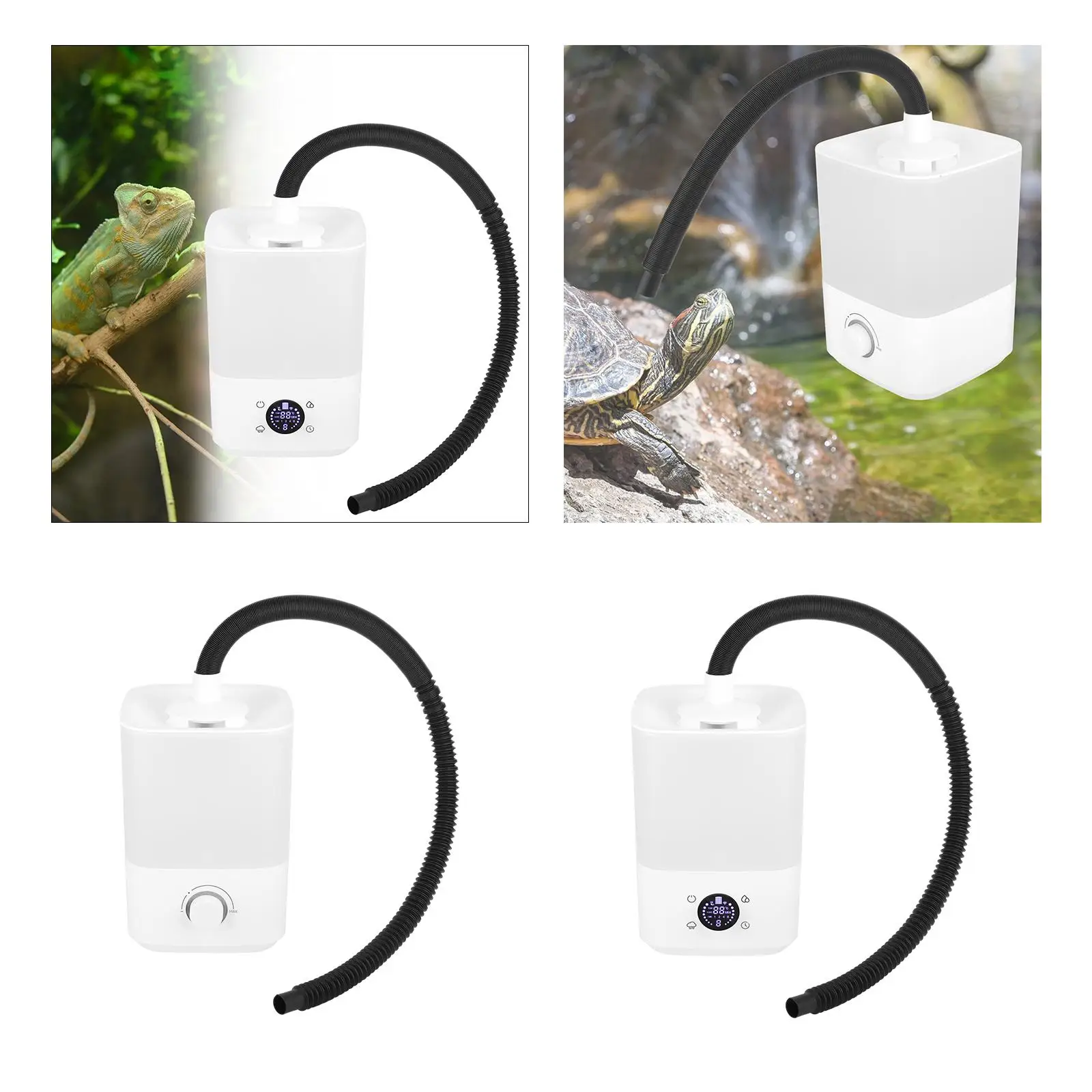 Reptile Humidifier Fog Machine Mister Top Fill 4L Fog Machine Reptile Mister Fog Machine for Frog Fruits and Vegetables Plant