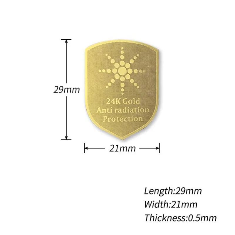 6-Pack EMF Protection Shield Stickers - Anti-Radiation Round Stickers