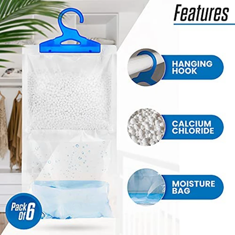 Wardrobe Moisture Absorber 20 Pack Hanging Dehumidifier Against Moisture Anti-Mould