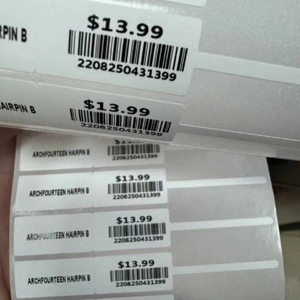 JewelryBarbellLabelsprintingpaperbrightwhiteselfadhesive