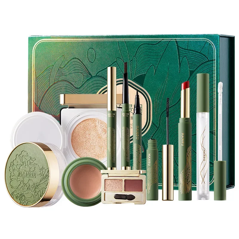 Spring and Jingming Style Makeup Gift Box Lipstick Cushion Foundation Full Set Beauty Set Box Chinese Style Makeup Gift