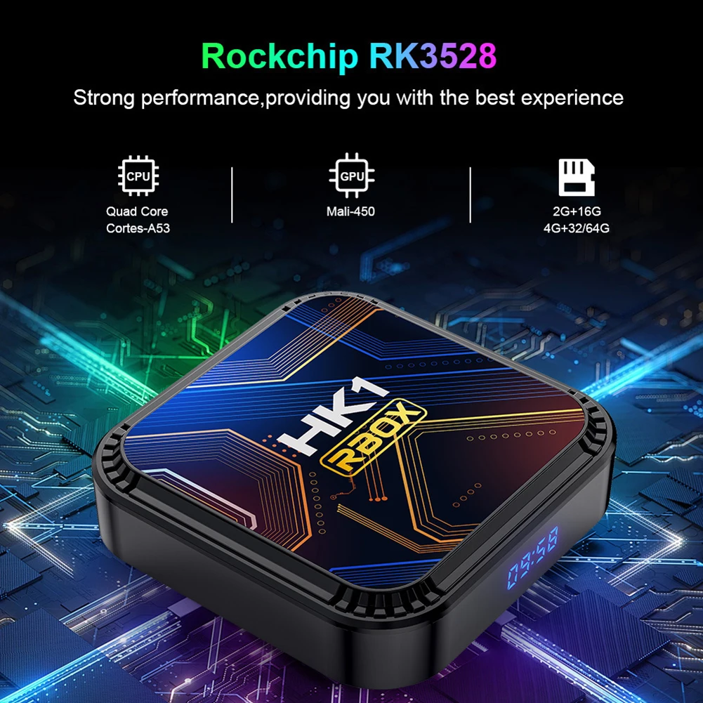 RBOX HK1 Android 13 TV Box 16/32/64GB Quad Core HD 8K Dual WIFI - Foto 11