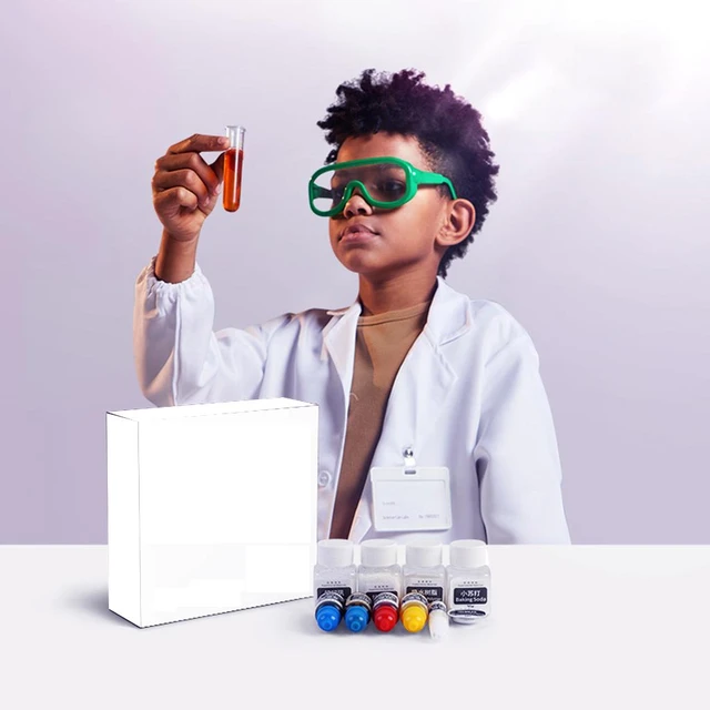 Kit d'expérimentation scientifique, outils d'apprentissage scientifique,  jouet de laboratoire amusant pour enfants - AliExpress