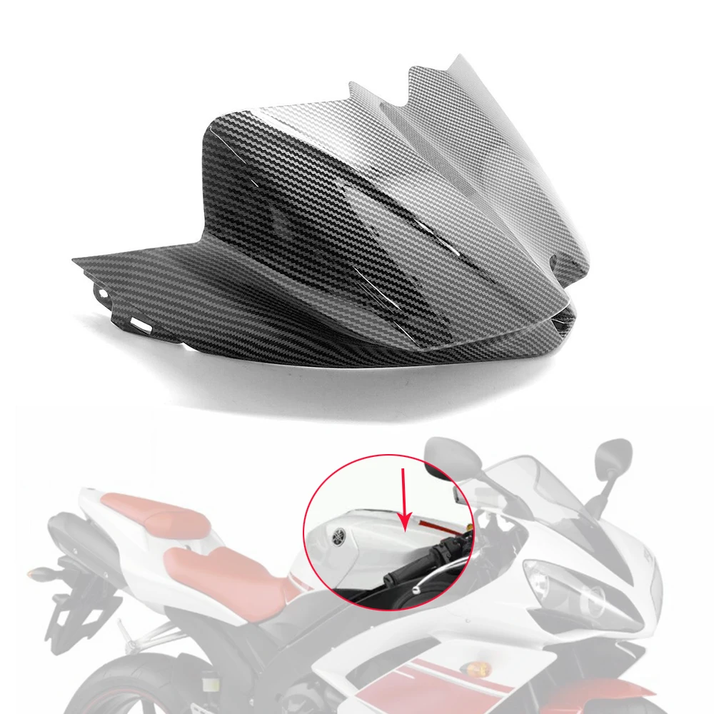 

For YAMAHA YZF R1 YZFR1 2007 2008 Motorcycle Gas Tank Front Cover Carbon Fiber Fairing Air Box Cover Protection Cap Cowl Kit