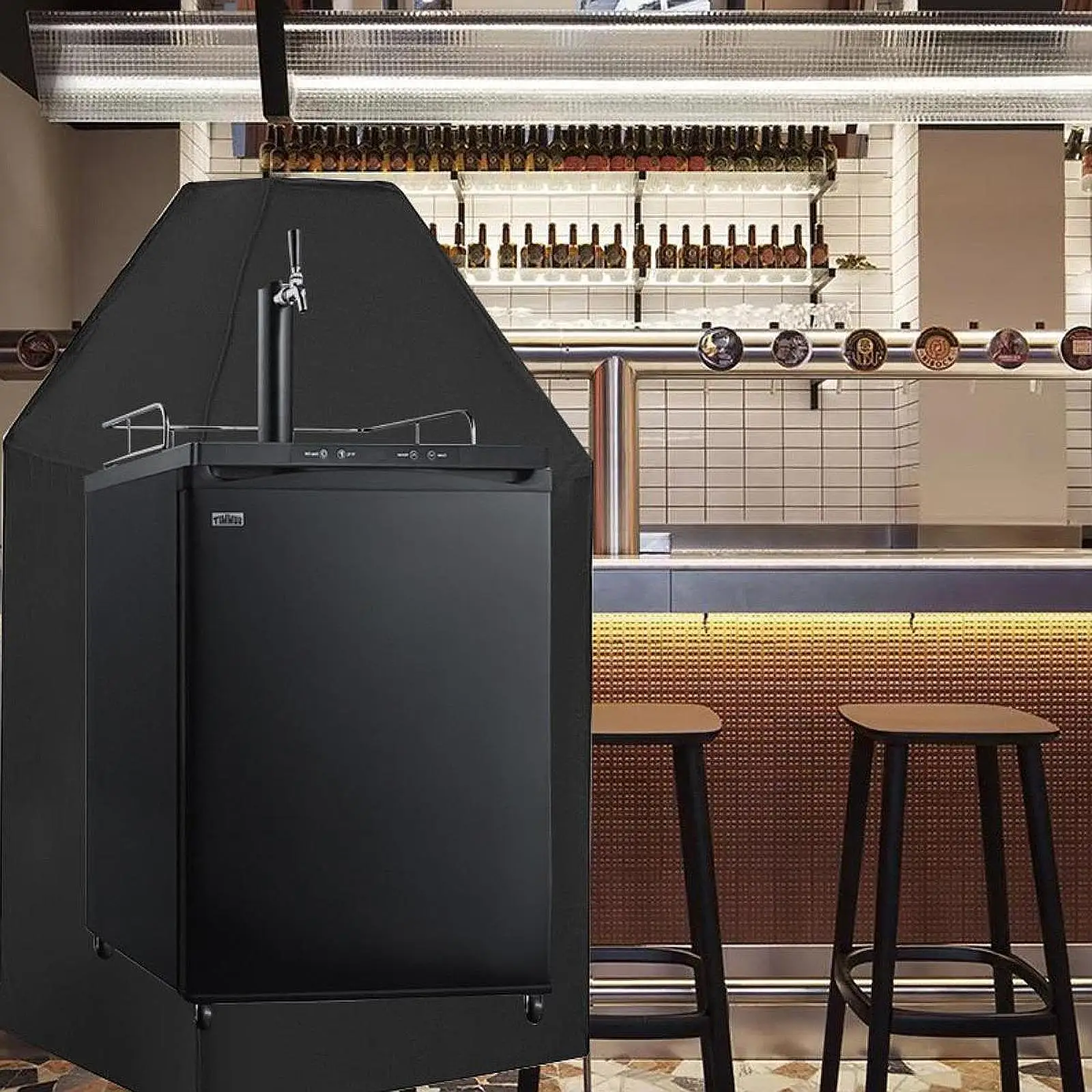 Beer Dispenser Dust Cover Easy Installation Keg Beer Cooler Cover