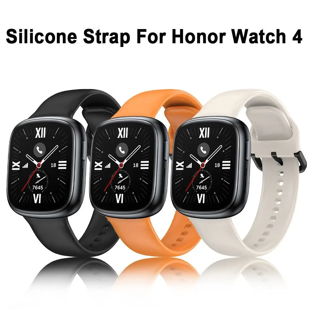 Smart Silicone Strap New Watch Replacement Wristband Watchband Accessories Bracelet for Honor Watch 4 Smart Watch