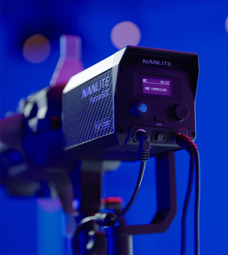 NANLITE Forza60C LEDフルカラーライト NANLITE Forza 60C 撮影用ライト RGBLAC RGBライト LEDスポットライト