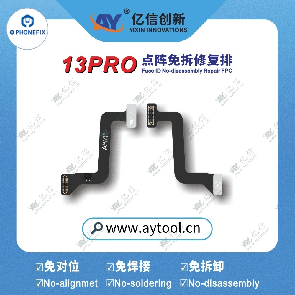 AY A108 13-16PM IR 카메라/래티스 노-디메모리얼 활성화 모듈 13 14 15 도트 매트릭스 Face ID 노-솔더링 수리 FPC 플렉스 케이블