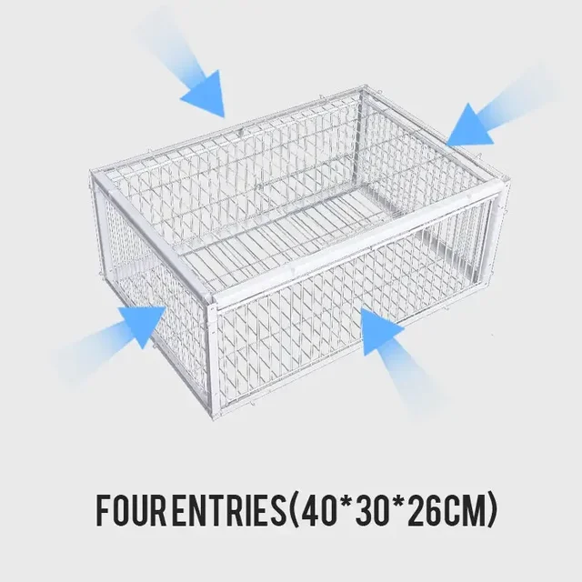 Auto Trap Bird Cage Rabbit Cage Mouse Cage Entry Only and No Exit Thickened and Encrypted Automatic Pigeon Collecting Tool 3
