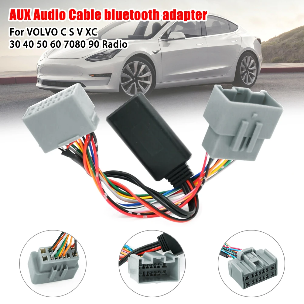 Новый автомобильный аудиоприемник AUX IN bluetooth-совместимый адаптер для Volvo C30 C70 S40 S60