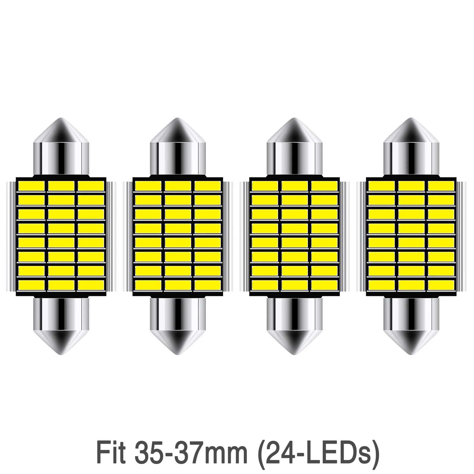 thumbnail image 1 of 4/6X Festoon 31 mm 36 mm 39 mm 41 mm Shuttle LED Bombillas C5W C10W LED Canbus Error Free Auto Interior Doom Light Luces de lectura de mapas de automóvil, 1 of 5